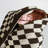 Checkerboard Knitted Throw Blanket-100659709