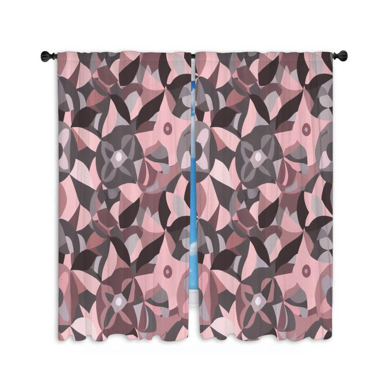 Nanete Room Darkening Curtain Pair, 40" W x 63" L