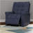 Velour Power Lift Chair In Lugano Indigo
