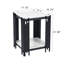Table de bout carrée 15,75 po White-118013371