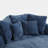Slipcovered Oversized Round Indoor Chaise Lounge-25314448