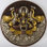 Brass Goddess Lakshmi Wall Plate, 7.5 in. Round Sacred Hindu Decor with Elephants, Traditional Indian Art for Foyer & Meditation Room