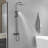  10" Rainfall Shower System with 4-Function Handheld,  Fixed Rail & Adjustable Height, Brass Body High Pressure Shower System