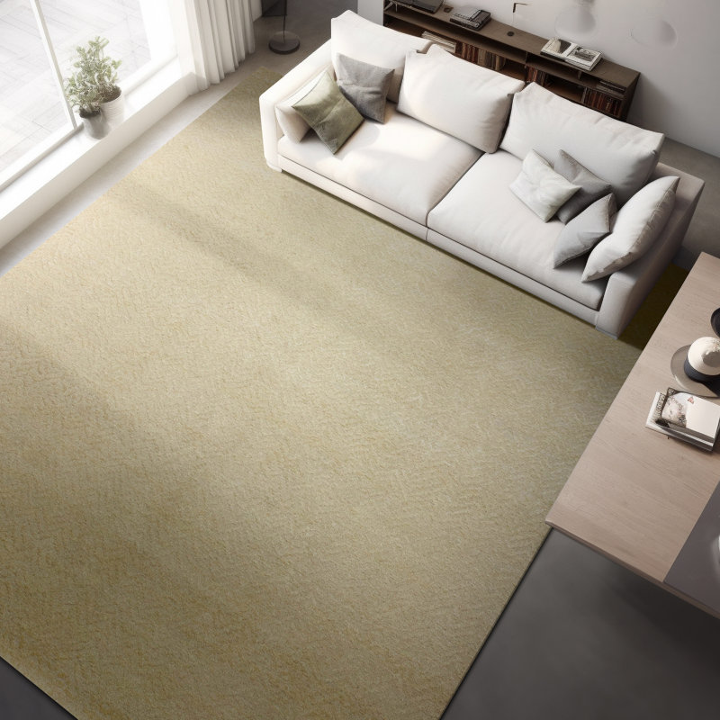 Hand Knotted Wool Area Rug in Ash, Rectangle 8' x 10'