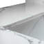 Dessus de meuble-lavabo de 37 po Montary en pierre de Carrare blanc de style nouveau avec lavabo rectangulaire encastré en céramique et trou de robinet simple