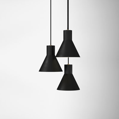 Byers 3 Light Metal Steel Dimmable Pendant