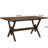 63" Double V Dining Table-Walnut