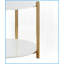 Table basse Daveigh White High Finish Gold Finish - Centre de table moderne facile à nettoyer
