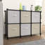 Étagère de rangement modulaire empilable à 6 cubes avec cubes amovibles pour vêtements, livres, boîtes de rangement, chambre, salle de bain et salon