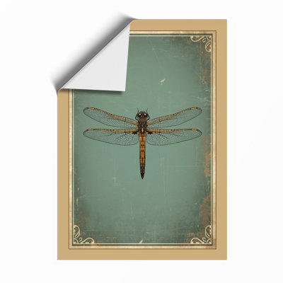 Dragonfly Study Vintage - Print
