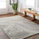 Rectangle Correyleigh Abstract Hand Tufted Viscose/Wool Area Rug in Gray/White