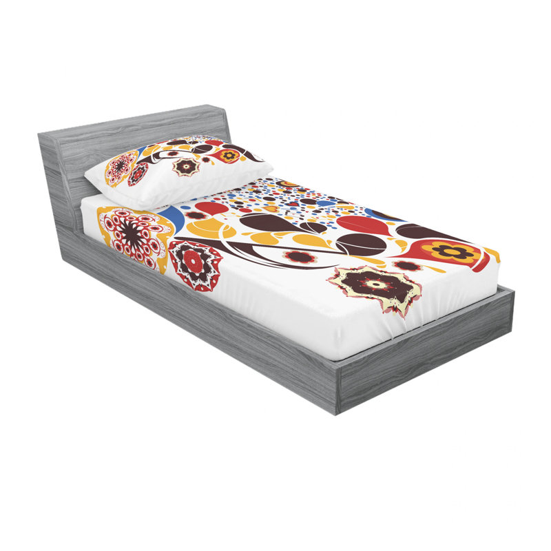 Ensemble de draps Motifs, Ensemble de draps pour lit simple avec drap-housse