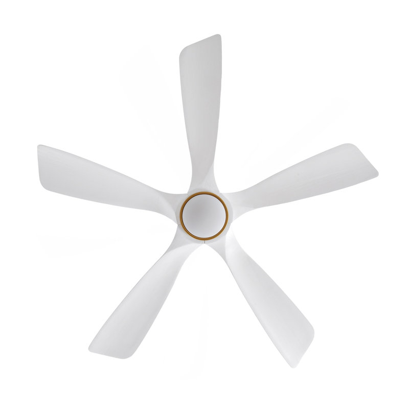 52 Inch Indoor Ceiling Fans With Lights And Remote Control, Dimmable LED, 5 Solid Wood Blades,Reversible DC Motor. Ceiling Fan With Light For Bedroom, Living Room, Study Room