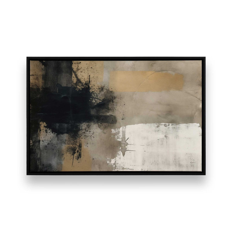 Impression sur toile Chiaroscuro Blend II, H 12,75 po x l 18,75 po, Cadre flottant noir satiné, 1