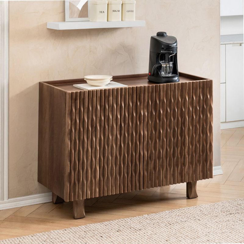 Romana Solid Mango Wood Accent Cabinet