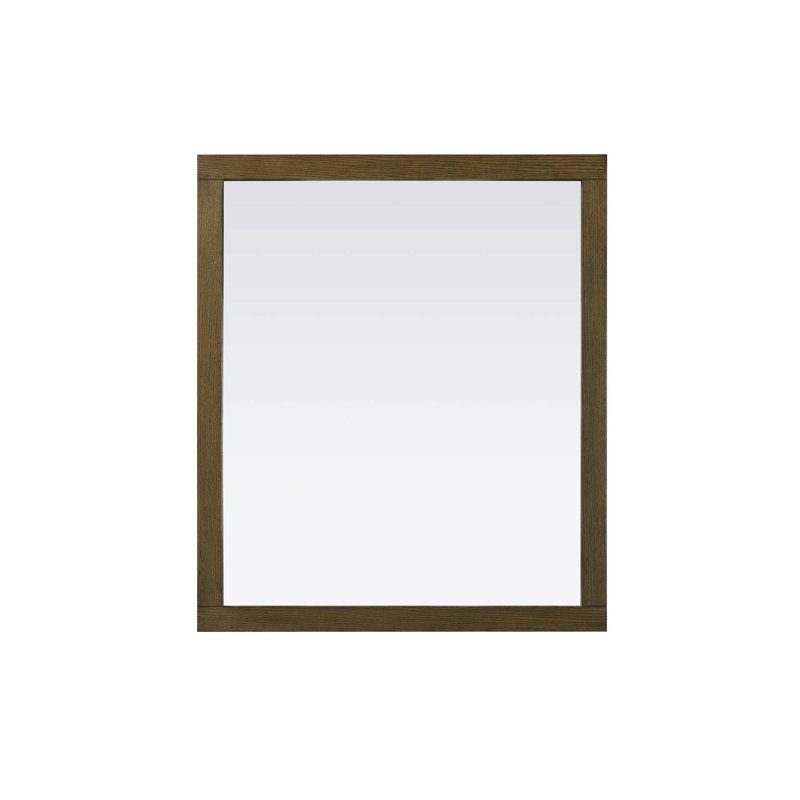 Miroir Noah, Rectangulaire, 36 po x 42 po, Noisette chêne