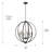 Petitt 6 - Light Dimmable Globe Chandelier-103877073-91113933