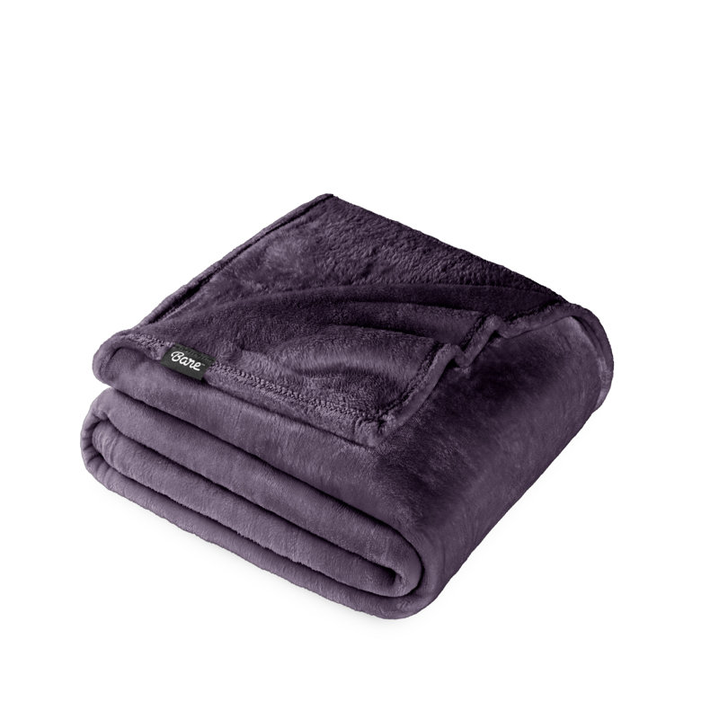 Couverture polaire Bare Home, Aubergine, Double / grand
