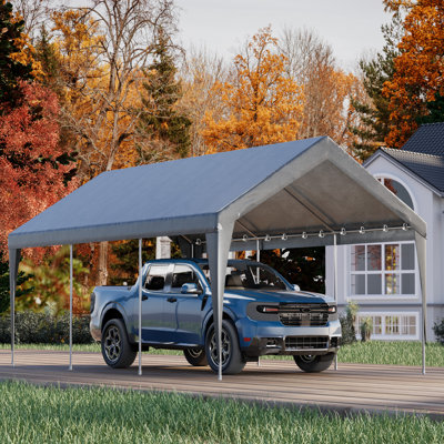 Abri d'auto extérieur robuste 10 pi x 20 pi