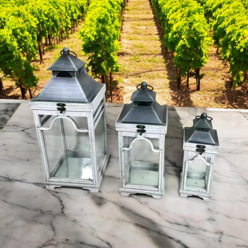3 Piece Floor Lantern Set