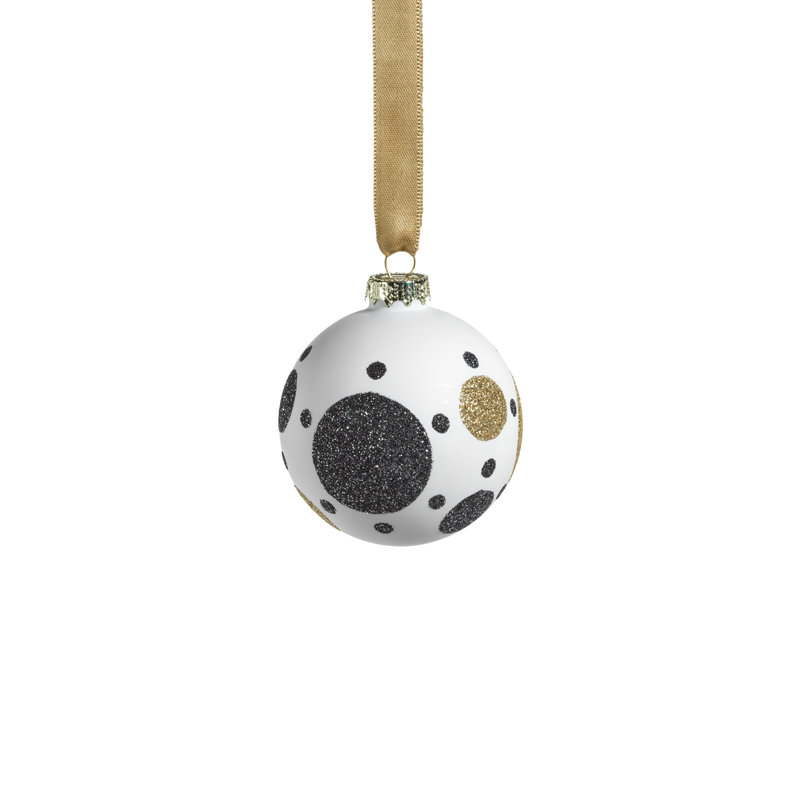 Ensemble de 6 boules en verre, H 3,25 po x l 3,25 po x P 3,25 po