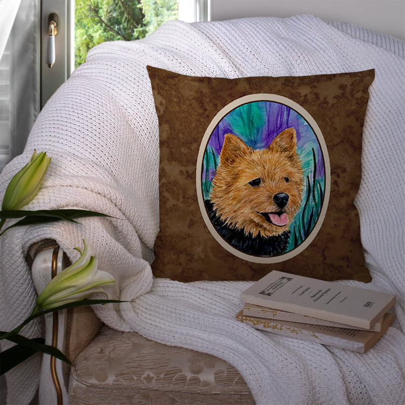 Coussin décoratif intérieur/extérieur norwich terrier