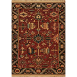 Discovery Flatweave Wool Area Rug in Red