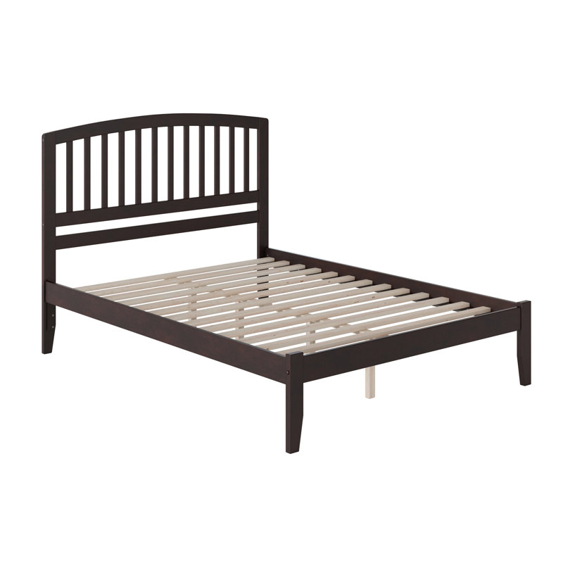 Careaga Solid Wood Platform Bed, Espresso, Queen