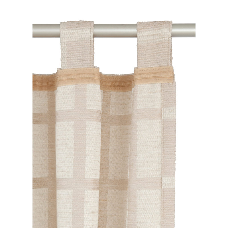 Shire Room Darkening Single Curtain Panel, 270 W x 245 D cm, Beige