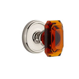Grandeur Georgetown Rosette Double Dummy with Baguette Crystal Door Knob