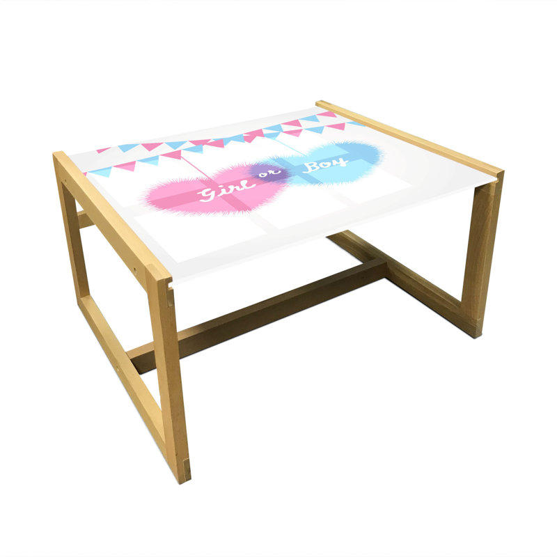 Charity Trestle Coffee Table, 40cm H x 74cm W x 62cm D