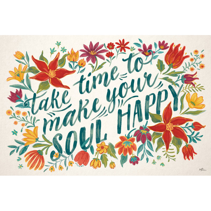 «Cheerful Holiday II» par Janelle Penner, reproduction sur toile tendue, H 32 po x l 48 po, Non