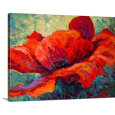 "Ankita Red Poppy III" par Marion Rose, reproduction d'art sur toile tendue