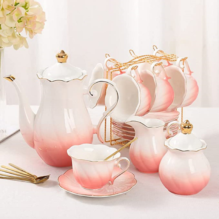 hot sale luxury modern teapot 4-piece