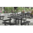 Hadleigh Commercial Grade Expanded Mesh Metal Outdoor Picnic Table-1811959325