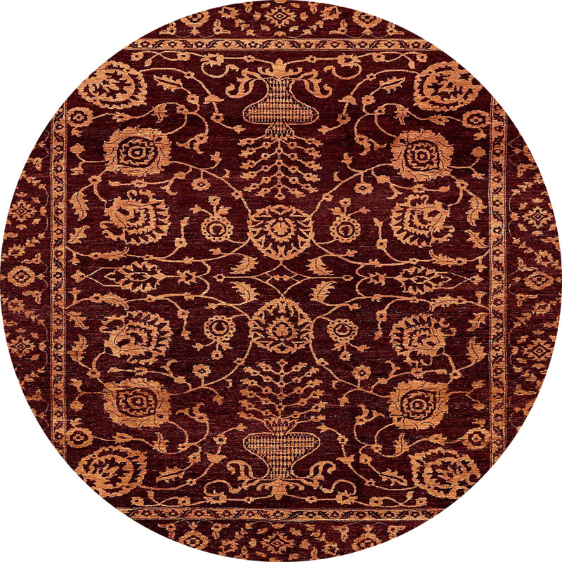 Abstract Indoor Rug, Round 3'