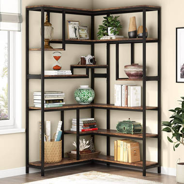 Falone Metal Bookcase  Metal bookcase, Metal bookshelf, Bookcase