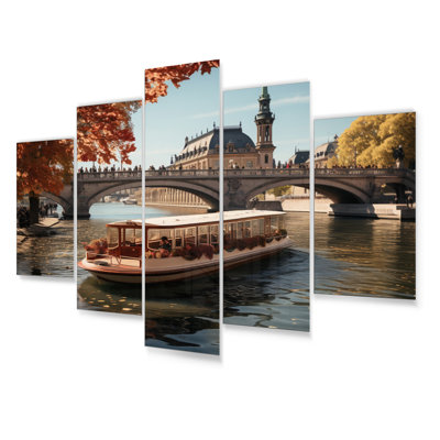 Copenhague, Danemark, Canal City III - ensemble de reproductions d'art mural en métal Cityscapes
