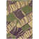 Alfred Shaheen Wool Floral Area Rug in Green/Purple/Beige