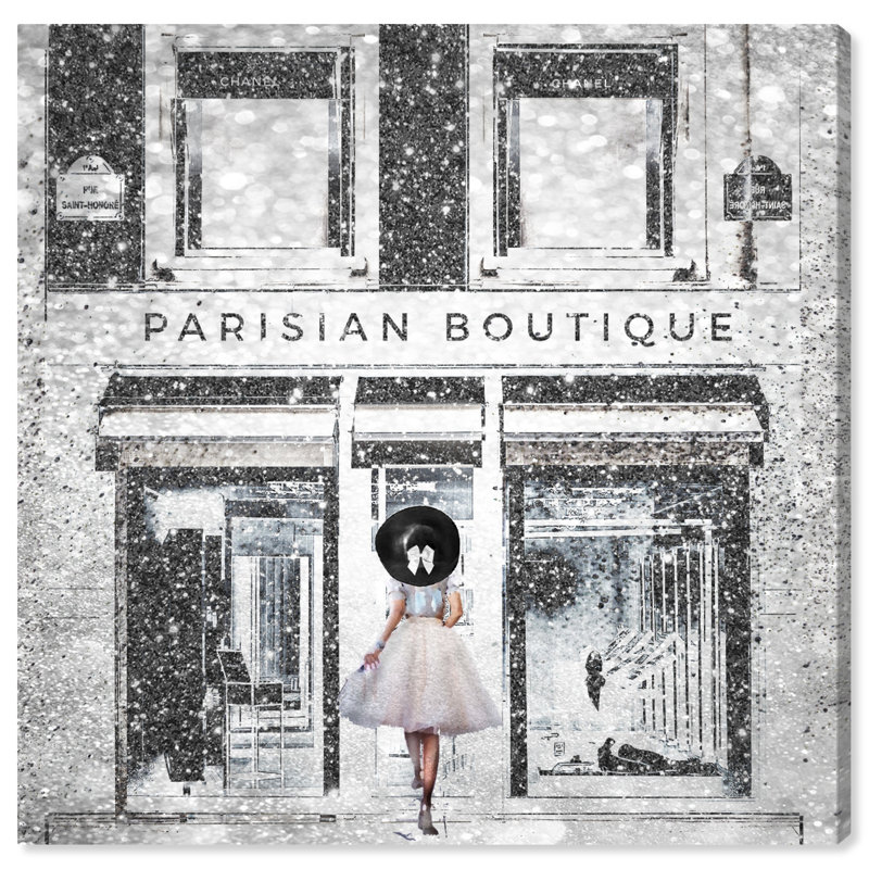 Parisian Boutique - impression sur toile tendue, H 40 po x l 40 po