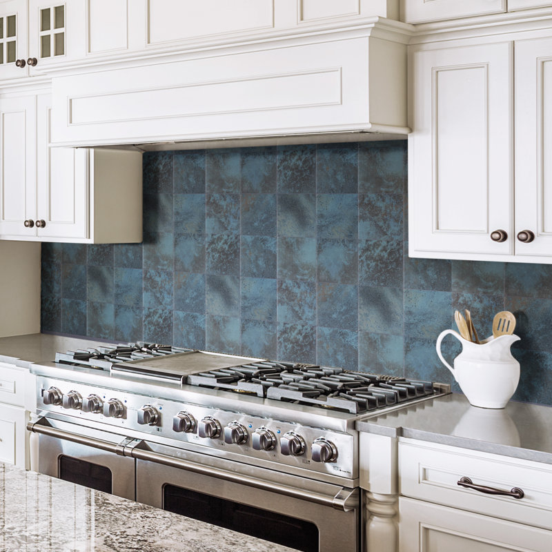 Biotech Ocean 6" x 6" Porcelain Stone Look Wall & Floor Tile, Green River
