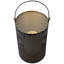 Bougeoirs en maille de fer avec poignées - 10 po - Finition dorée - Ensemble de 3-101097363