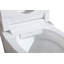 Toilette ronde intelligente en blanc brillant