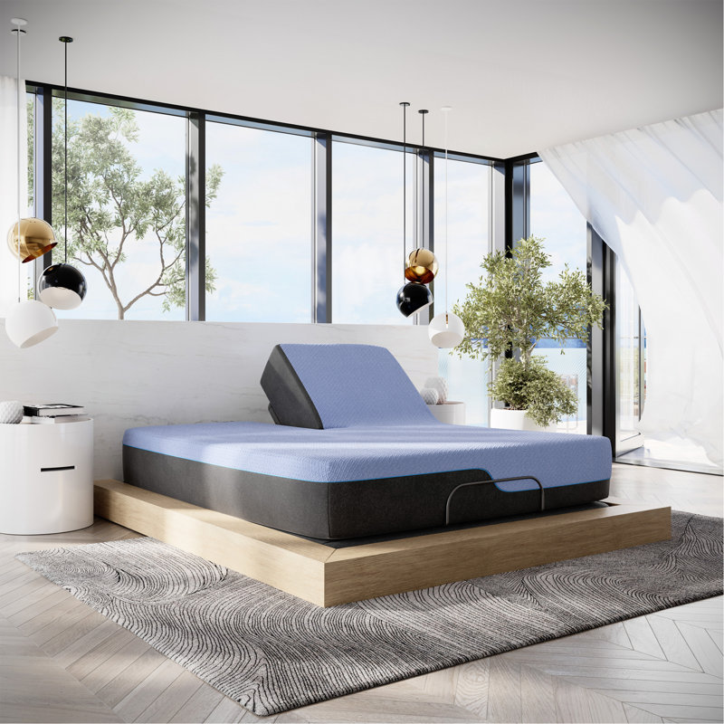 Matelas en mousse de latex et matelas à ressorts Refroidissant hybride à refroidissement rapide 12 po Refresh, Très grand lit