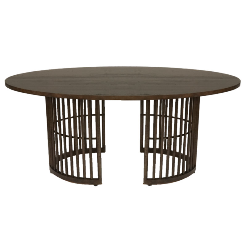 Oval Solid Wood Dining Table