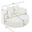 Fauteuil d'appoint pivotant surdimensionné-668936298-646453266