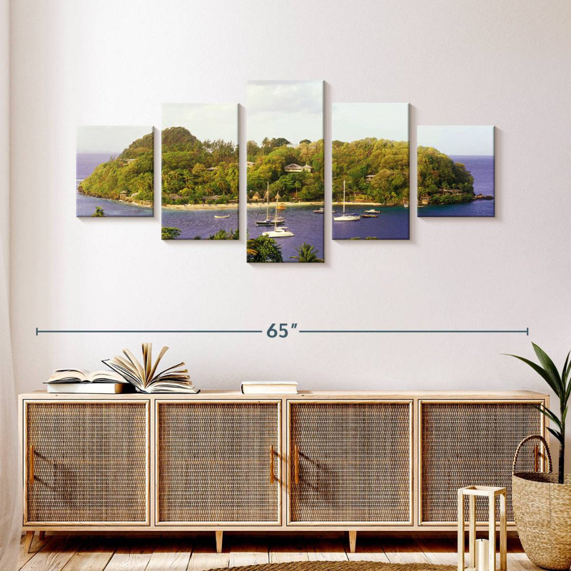 West Indies Young Island, 24" H x 55" W