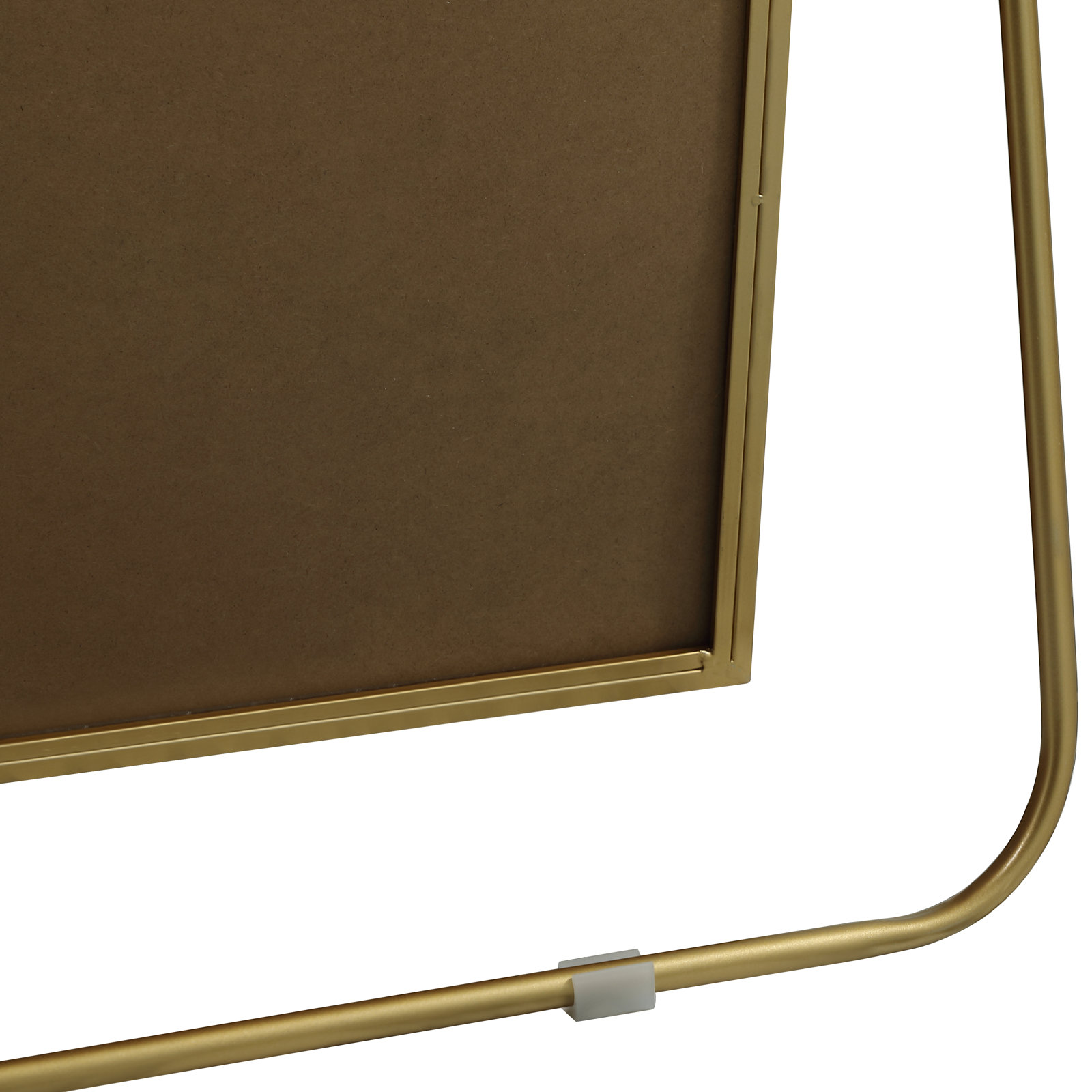 Sabine Metal Arch Floor Mirror, 66" x 35", Brass