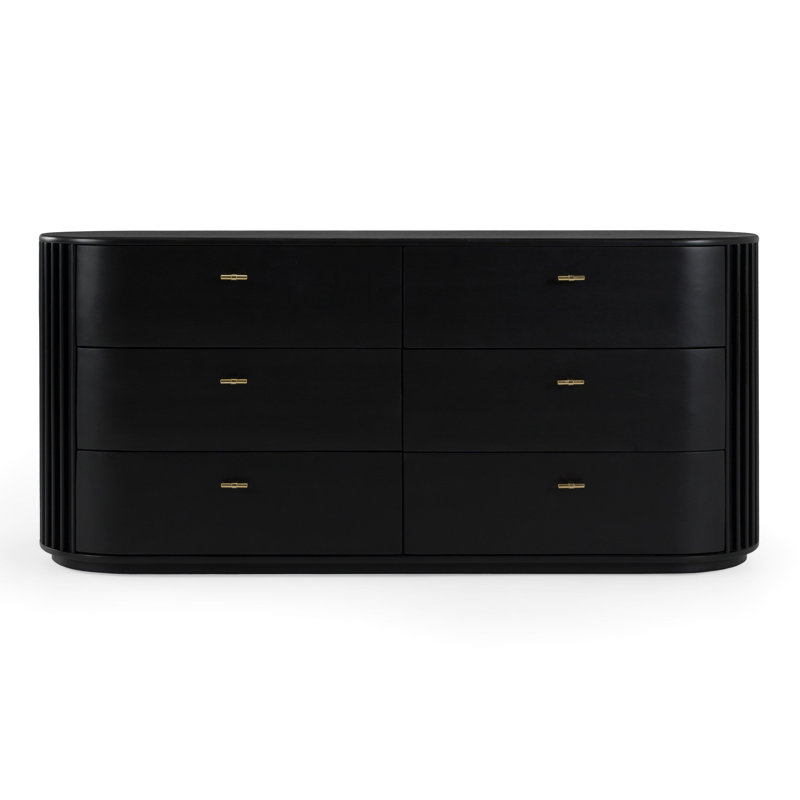 Haring - Commode moderne en acacia, Noir