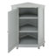 Armoire de coin triangulaire contemporaine de 31 po avec tablettes réglables et panneau de fibres à densité moyenne résistant à l'humidité Ralston-126157656